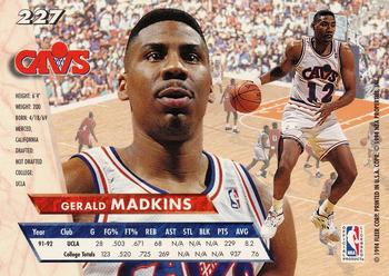 1993-94 Ultra #227 Gerald Madkins Back