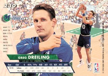 1993-94 Ultra #230 Greg Dreiling Back