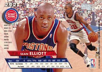 1993-94 Ultra #242 Sean Elliott Back
