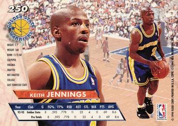 1993-94 Ultra #250 Keith Jennings Back