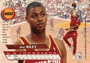 1993-94 Ultra #257 Eric Riley Back