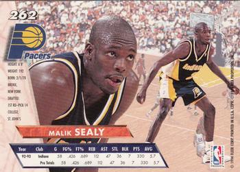 1993-94 Ultra #262 Malik Sealy Back