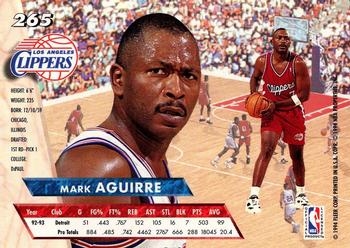 1993-94 Ultra #265 Mark Aguirre Back
