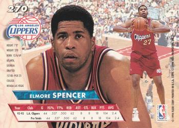 1993-94 Ultra #270 Elmore Spencer Back