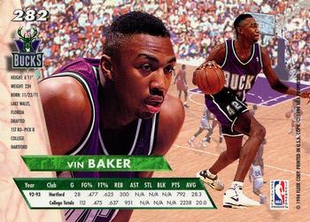 1993-94 Ultra #282 Vin Baker Back