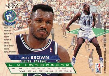 1993-94 Ultra #287 Mike Brown Back