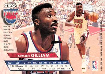 1993-94 Ultra #296 Armon Gilliam Back