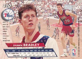 1993-94 Ultra #310 Shawn Bradley Back