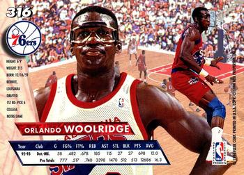 1993-94 Ultra #316 Orlando Woolridge Back