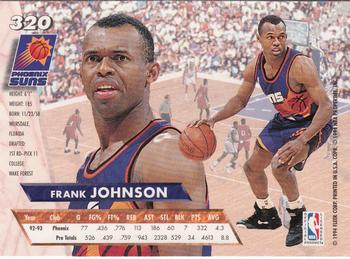 1993-94 Ultra #320 Frank Johnson Back