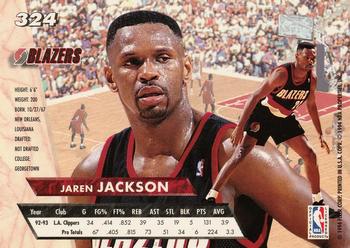 1993-94 Ultra #324 Jaren Jackson Back