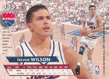 1993-94 Ultra #335 Trevor Wilson Back