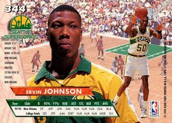 1993-94 Ultra #344 Ervin Johnson Back