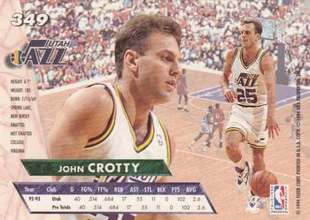 1993-94 Ultra #349 John Crotty Back