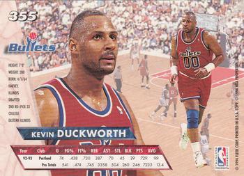 1993-94 Ultra #355 Kevin Duckworth Back