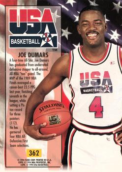 1993-94 Ultra #362 Joe Dumars Back