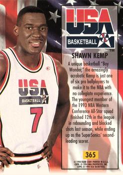 1993-94 Ultra #365 Shawn Kemp Back