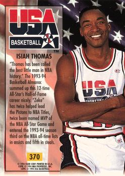 1993-94 Ultra #370 Isiah Thomas Back