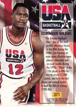 1993-94 Ultra #371 Dominique Wilkins Back