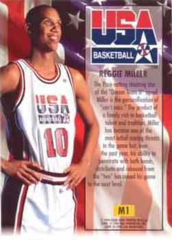 1993-94 Ultra #M1 Reggie Miller Back