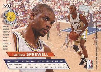 Latrell Sprewell 1993-94 Ultra Inside Outside #8 Golden State
