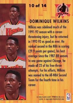 1993-94 Ultra - All-NBA #10 Dominique Wilkins Back