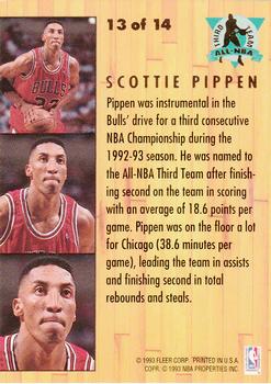 1993-94 Ultra - All-NBA #13 Scottie Pippen Back