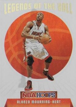 2019-20 Hoops - Legends of the Ball #1 Alonzo Mourning Front