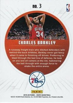 2019-20 Hoops - Legends of the Ball #3 Charles Barkley Back