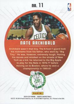 2019-20 Hoops - Legends of the Ball #11 Nate Archibald Back