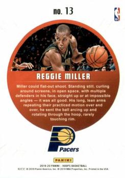 2019-20 Hoops - Legends of the Ball #13 Reggie Miller Back