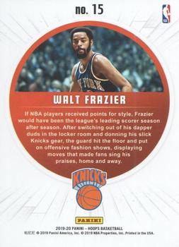 2019-20 Hoops - Legends of the Ball #15 Walt Frazier Back