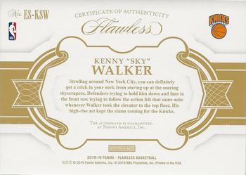 2018-19 Panini Flawless - Flawless Excellence Signatures Gold #ES-KSW Kenny 