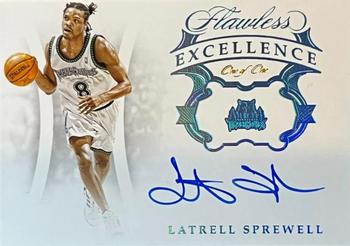 2018-19 Panini Flawless - Flawless Excellence Signatures Platinum #ES-LTS Latrell Sprewell Front