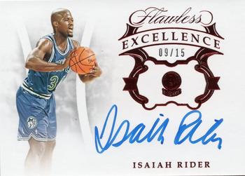 2018-19 Panini Flawless - Flawless Excellence Signatures Ruby #ES-IRD Isaiah Rider Front