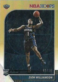 2019-20 Hoops - Artist Proof Gold #258 Zion Williamson Front