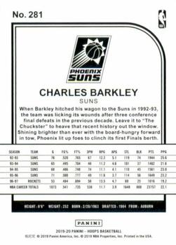 2019-20 Hoops - Artist Proof Gold #281 Charles Barkley Back