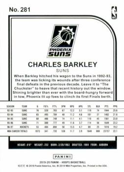 2019-20 Hoops - Blue #281 Charles Barkley Back