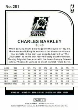 2019-20 Hoops - Blue Explosion #281 Charles Barkley Back