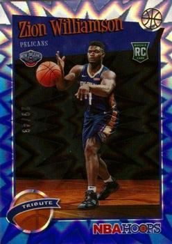 2019-20 Hoops - Blue Explosion #296 Zion Williamson Front