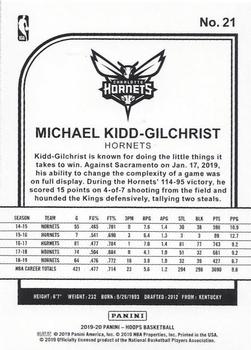 2019-20 Hoops - Purple #21 Michael Kidd-Gilchrist Back