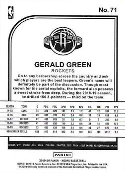 2019-20 Hoops - Purple #71 Gerald Green Back