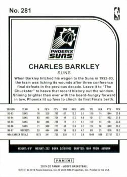 2019-20 Hoops - Red Explosion #281 Charles Barkley Back