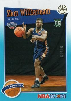 2019-20 Hoops - Teal #296 Zion Williamson Front