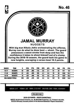 2019-20 Hoops Winter #46 Jamal Murray Back