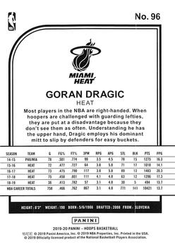 2019-20 Hoops Winter #96 Goran Dragic Back