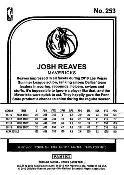 2019-20 Hoops Winter #253 Josh Reaves Back