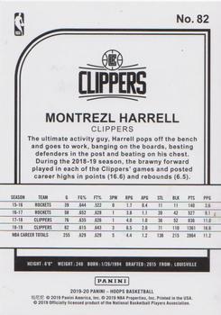 2019-20 Hoops - Yellow #82 Montrezl Harrell Back