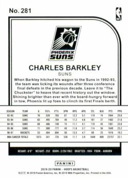 2019-20 Hoops - Premium Box Set #281 Charles Barkley Back