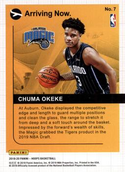 2019-20 Hoops - Arriving Now #7 Chuma Okeke Back